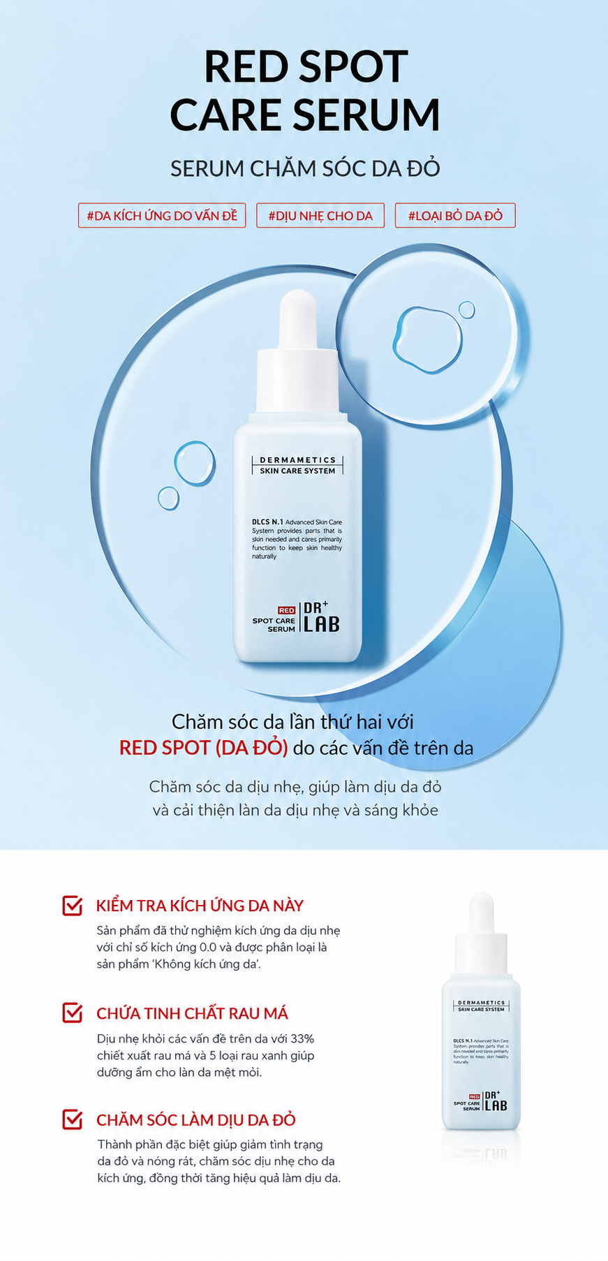 [DrLab] 레드 스팟 케어 세럼 50ml [DrLab] Serum  trị mụn 50ml